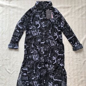 Lazy Oaf Sheer Shirt Dress